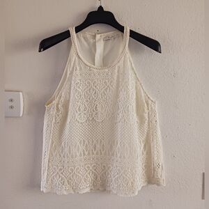 Miss Me Crochet Sleeveless Halter Top